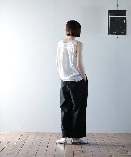 ★ATPOVA｜【 26SU50 】 リネンコットン 2タックイージーPT(製品染)
