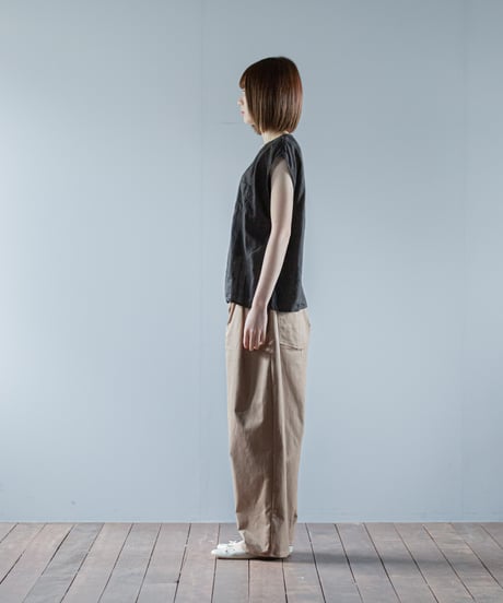 ATPOVA｜【 26SU42 】 リネンコットン NEWフレンチキャミ(製品染)