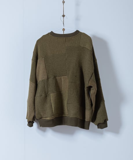ARTE POVERA｜【 23WI76 】デンマーク60年代ウールマフラー RE-パッチワークSWT