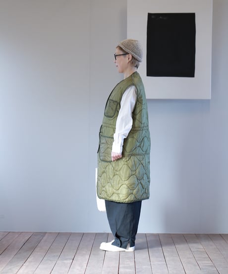 ARTE POVERA｜【 artea-reclothing217 】USキルトジャケット RE-ハーフロングベスト
