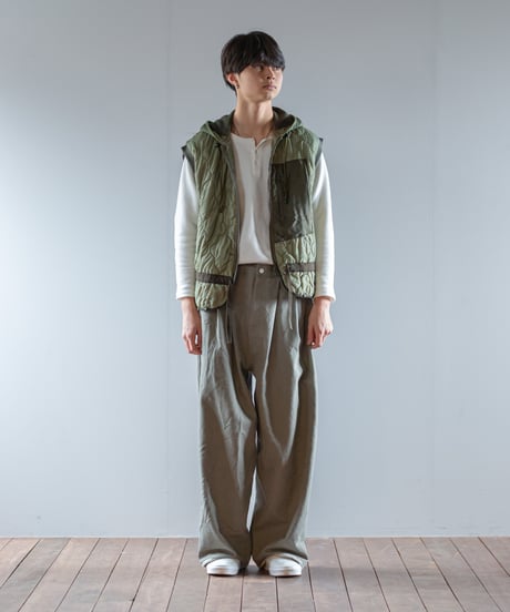 ARTE POVERA｜【 2025winter69 】 チェコキルトパンツ RE-アーミーMIXフードベスト