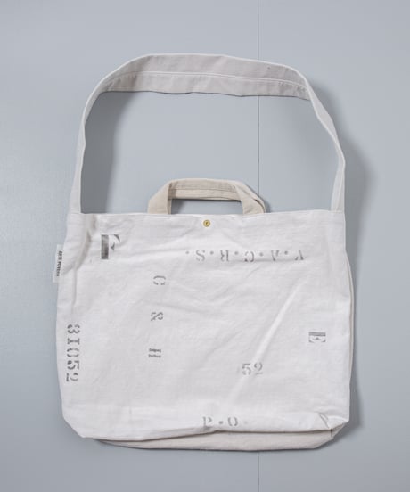 ARTE POVERA｜【 26SU72 】 フランスUSEDシーツMIX RE-ステンシルトート＆ショルダーBAG