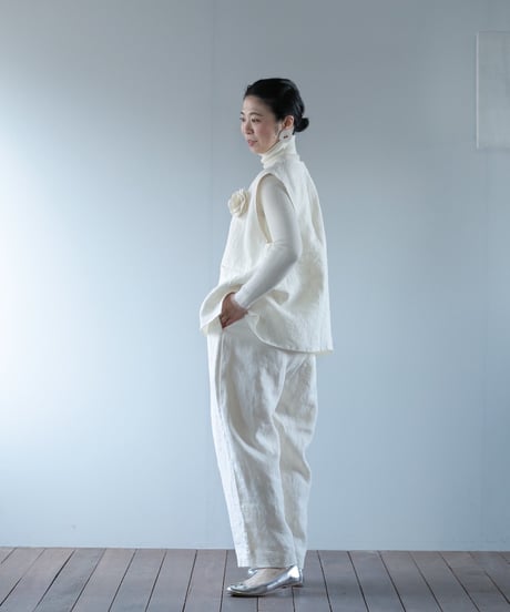 ★ATPOVA｜【 2025spring12】リネンキャンバス 2タックイージーPT