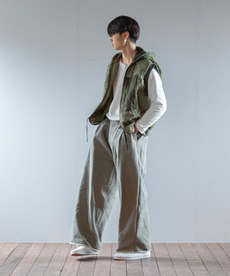 ARTE POVERA｜【 2025winter69 】 チェコキルトパンツ RE-アーミーMIXフードベスト