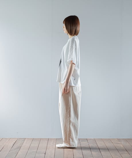 ★ARTE POVERA｜【 26SU52 】 ギルダン RE-「Hoooh」PHOTO＆シルクMIX Tシャツ