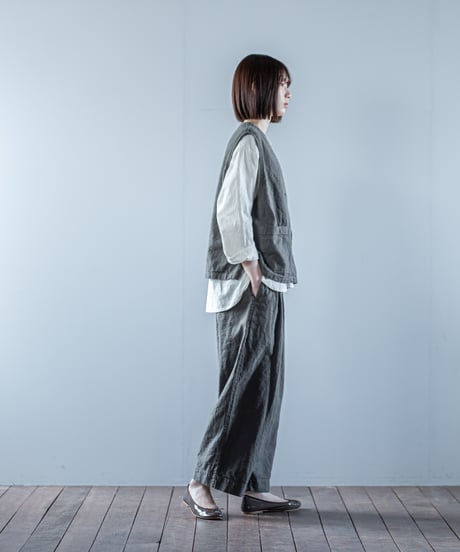 ATPOVA｜【 26WI16 】 L/Cキャバス Vベスト(製品染)