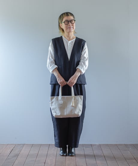 ARTE POVERA｜【 ARTEA - 26SP33 】 フランスUSEDシーツ 「ARTE」 BAG (M)