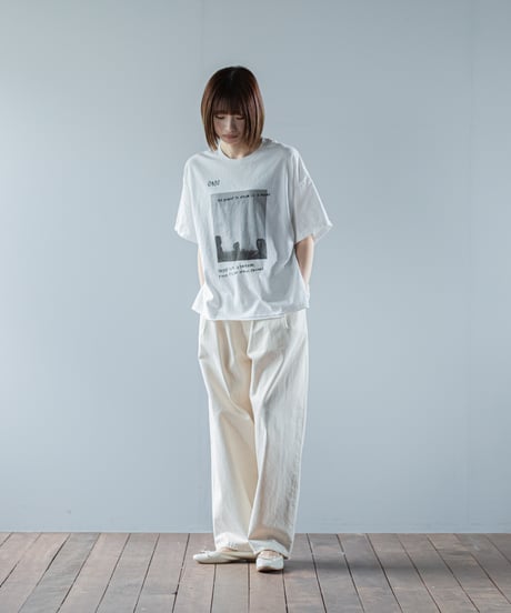 ★ARTE POVERA｜【 26SU51 】 ギルダン RE-「0402」PHOTO＆シルクMIX Tシャツ