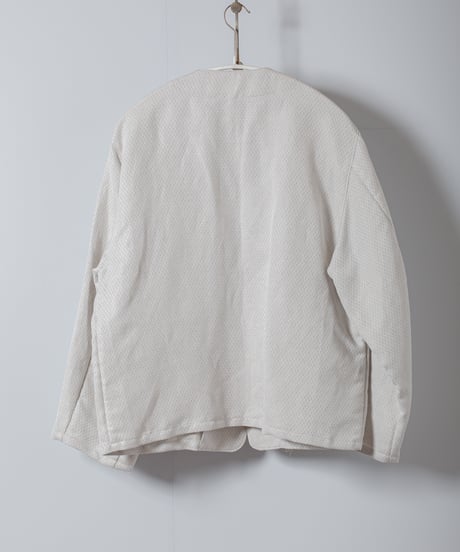 ★ATPOVA｜【 2026spring12 】 セレモニー リネンポリエステル混 ノーカラーJKT