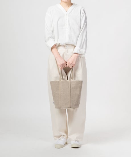 ★ARTEA｜【 artea-sheet015 】リネンシーツ｜ラウンドトートBAG  MOM