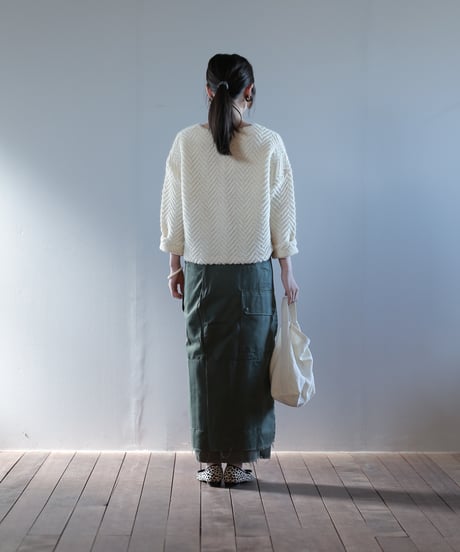 ARTE POVERA｜【 artea-reclothing209 】フランスカーゴPT RE-巻きスカート