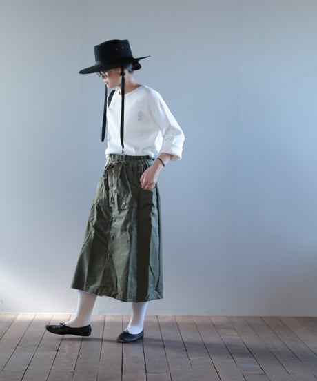 ARTE POVERA｜【 artea-reclothing213 】USファティーグシャツ RE-スカート