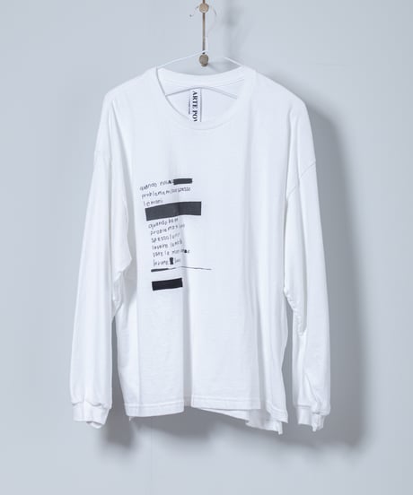 ★ARTE POVERA｜【 2025spring23 】ギルダン RE-｢lavare le mani｣ロンT
