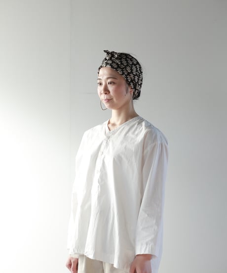 ATPOVA｜【 25SU80 】インド草木染ハンドプリント ターバン