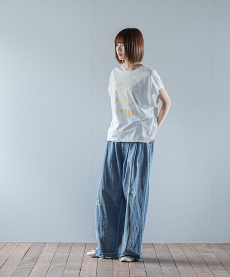 ATPOVA｜【 26SU60 】 12OZデニム 2タックワイドダメージ加工
