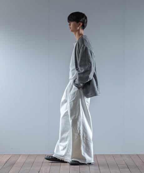 ATPOVA｜【 2025winter24 】 コットンウール ノーカラーJKT（裏付き）