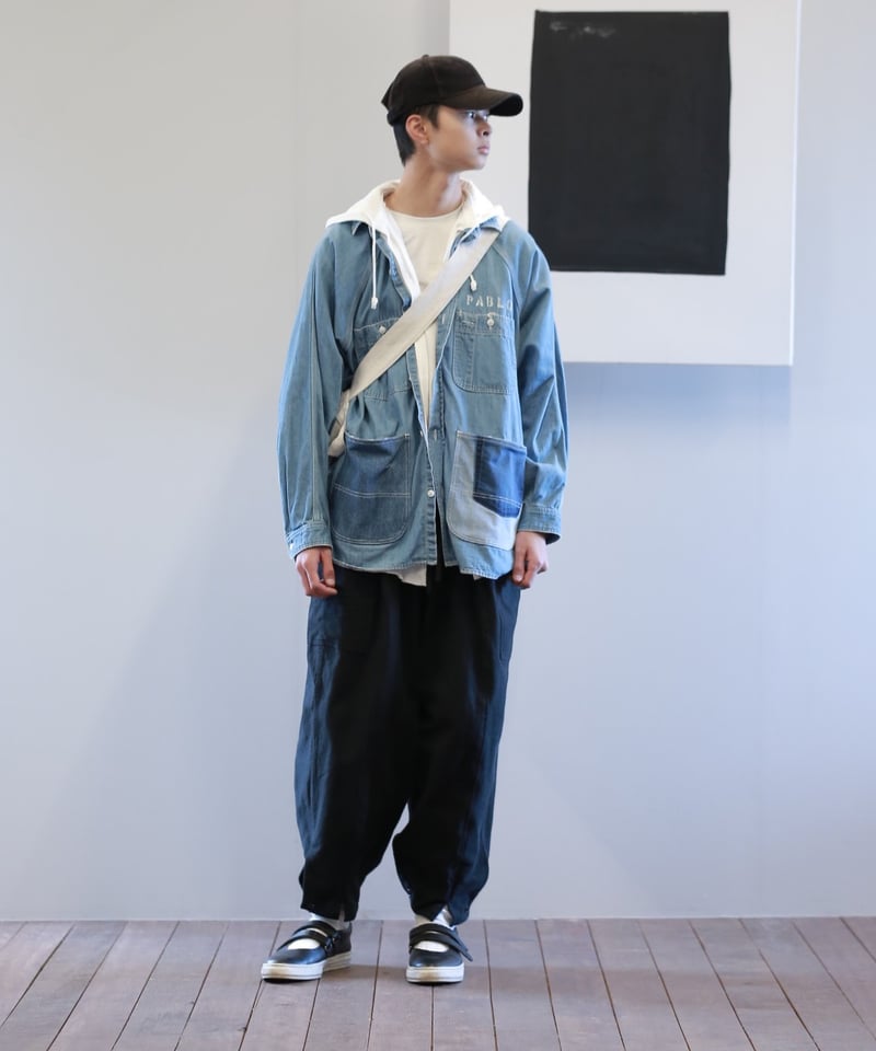ARTE POVERA|【 artea-fw2328 】ライトデニム RE-フードSH(裏 ARTE POVERA|【 artea-fw2328 】ライトデニム RE-フードSH(裏