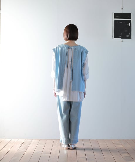 ATPOVA｜【 2025spring64 】10OZデニム ダメージ加工ベスト