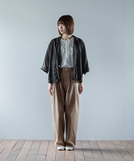 ATPOVA｜【 26SU44 】 リネンコットン シャツJKT(製品染)