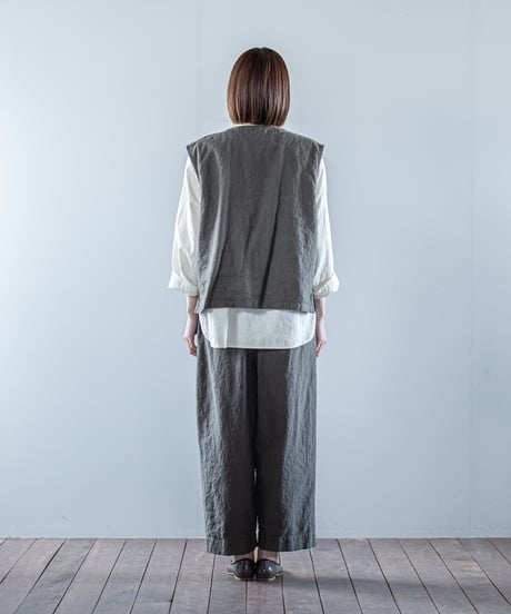 ATPOVA｜【 26WI16 】 L/Cキャバス Vベスト(製品染)