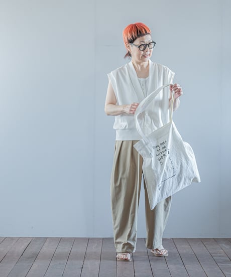 ATPOVA｜【 26SU26 】 NATSUME X ANTONE コラボ 「若者よ！旅に出よ！！」 コットンリネントートBAG④