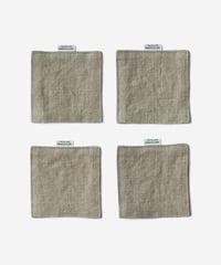 ★ARTEA｜【 artea-sheet019 】リネンシーツ｜コースター 4枚セット