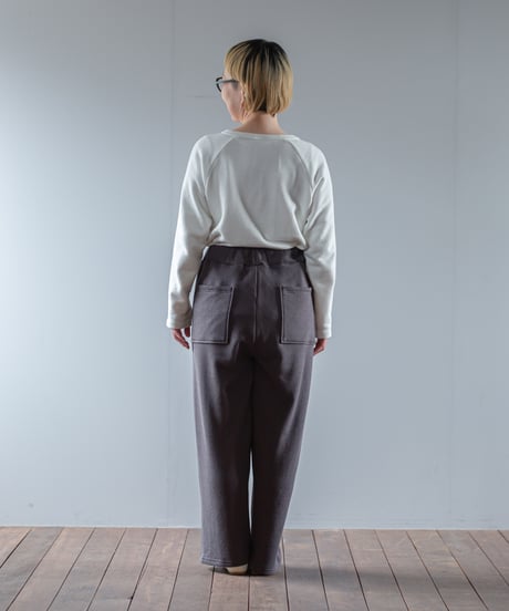 ATPOVA｜【 2025winter06 】 Linen cotton 裏毛 2タックワイドPT