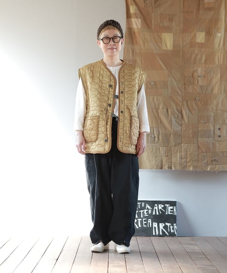 ARTE POVERA｜【 artea-fw2379 】U.Sキルトライナー製品染 RE-ベスト