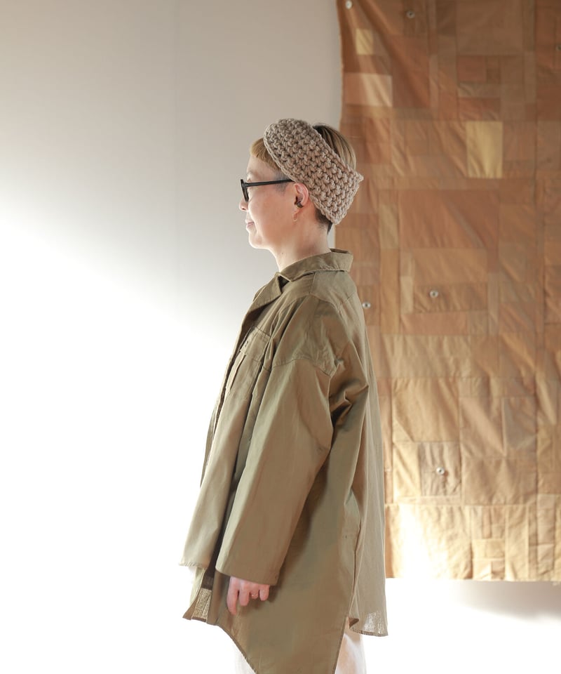 ☆ATPOVA｜【 2023winter85 】ハンドニット ターバン（ペルー極太糸