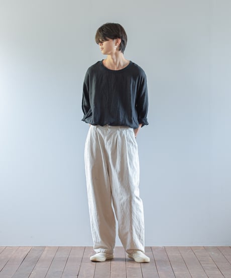 ARTE POVERA｜【 ARTEA - 26SP36 】 フランスUSEDシーツMIX ステンシル2タックPT