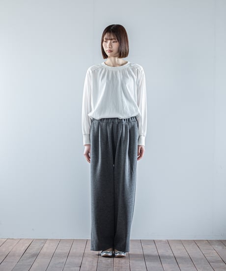 ATPOVA｜【 26WI09 】 ウール混ダンボールニット 2タックワイドPT