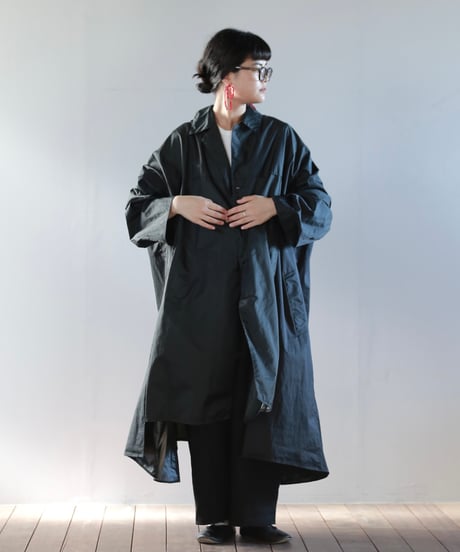 ARTE POVERA｜【 24SP27A 】フランスレインコート RE- 製品染ワイドコート