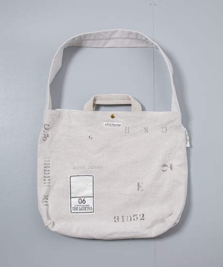 ARTE POVERA｜【 26SU72 】 フランスUSEDシーツMIX RE-ステンシルトート＆ショルダーBAG