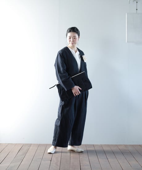 ★ATPOVA｜【 2026spring12 】 セレモニー リネンポリエステル混 ノーカラーJKT