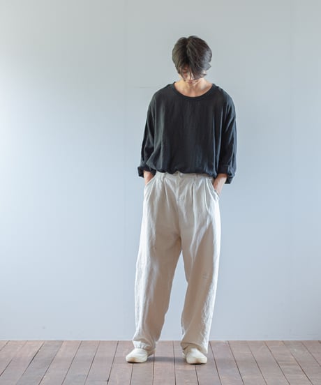 ARTE POVERA｜【 ARTEA - 26SP36 】 フランスUSEDシーツMIX ステンシル2タックPT