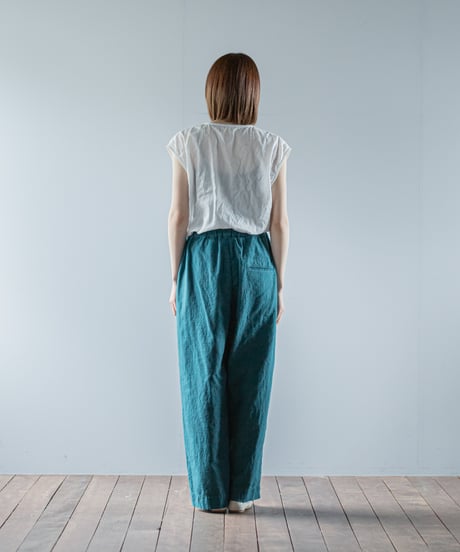 ATPOVA｜【 26SU50 】 リネンコットン 2タックイージーPT(製品染)