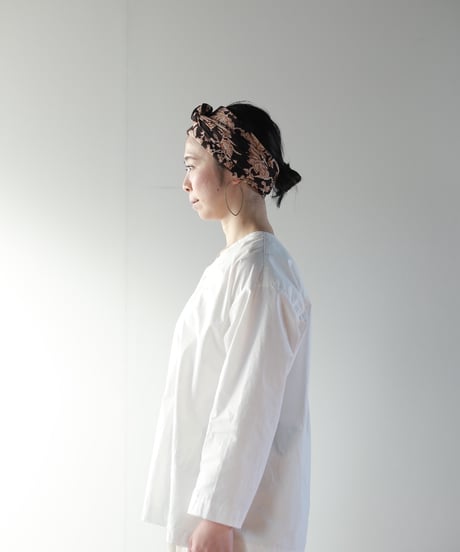 ATPOVA｜【 24SU45 】インド草木染ハンドプリント ターバン