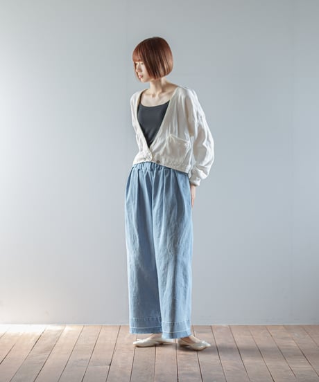 ATPOVA｜【 2026spring71 】 12OZデニムライトダメージ加工 2タックイージーPT