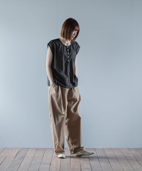 ATPOVA｜【 26SU42 】 リネンコットン NEWフレンチキャミ(製品染)