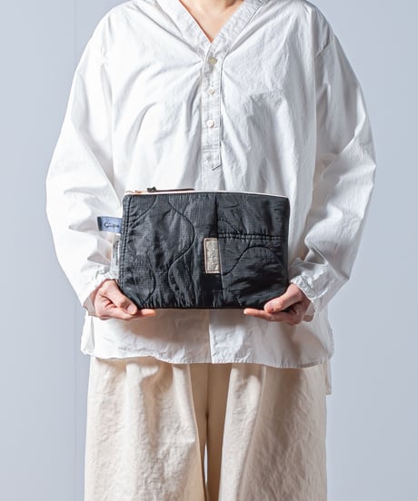 ★ARTE POVERA｜【 artea-fw2378 】U.Sキルトライナー製品染 RE-ポーチ（M）