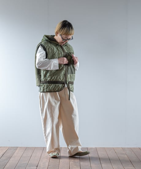 ARTE POVERA｜【 2025winter69 】 チェコキルトパンツ RE-アーミーMIXフードベスト
