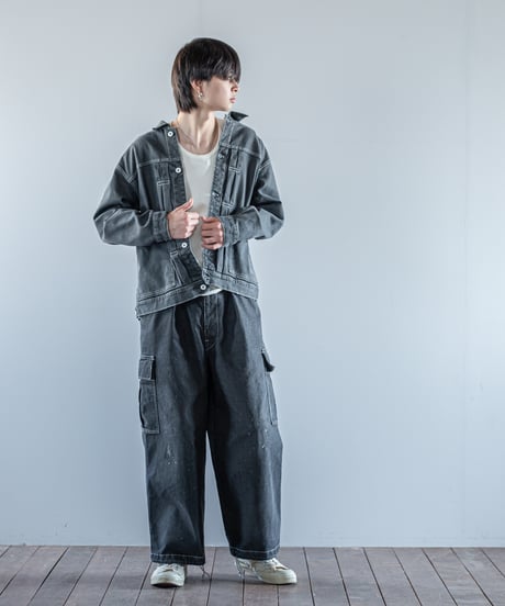 ATPOVA｜【 26WI13 】 ブラックライトデニム G-JACKET(ダメージ加工)