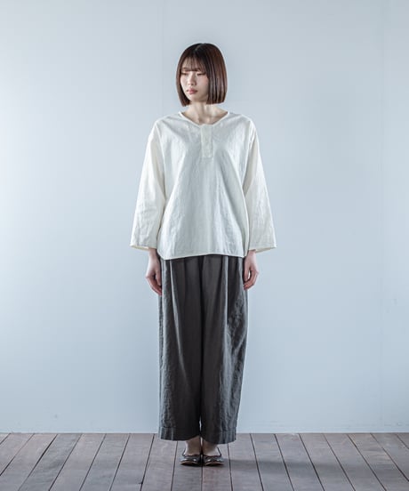 ATPOVA｜【 26WI14 】 L/Cキャバス NEWヘンリーSH(製品染)