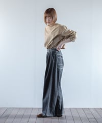 ATPOVA｜【 2025winter16 】 12OZデニム 2タックワイドカットオフパンツ