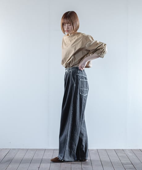 ATPOVA｜【 2025winter16 】 12OZデニム 2タックワイドカットオフパンツ
