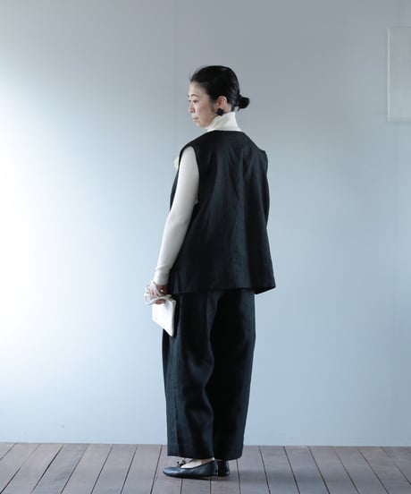 ★ATPOVA｜【 2025spring12】リネンキャンバス 2タックイージーPT