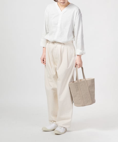★ARTEA｜【 artea-sheet015 】リネンシーツ｜ラウンドトートBAG  MOM