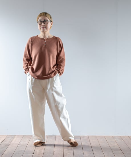 ATPOVA｜【 2025winter03 】 Linen cotton 裏毛 ヘンリー