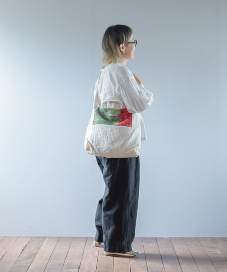 ARTE POVERA｜【 ARTEA - 26SP45 】 インドキルトラリー＆フランスシーツMIX トート＆ショルダーBAG
