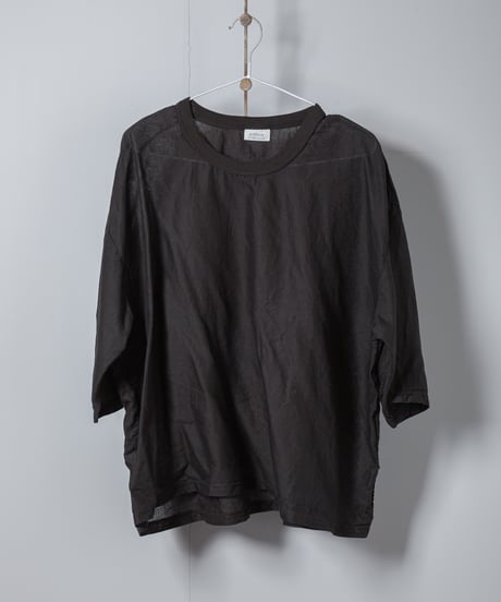 ATPOVA｜【 26SU45(TEIBAN - ATP025) 】 リネンコットン wideクルーT(製品染)